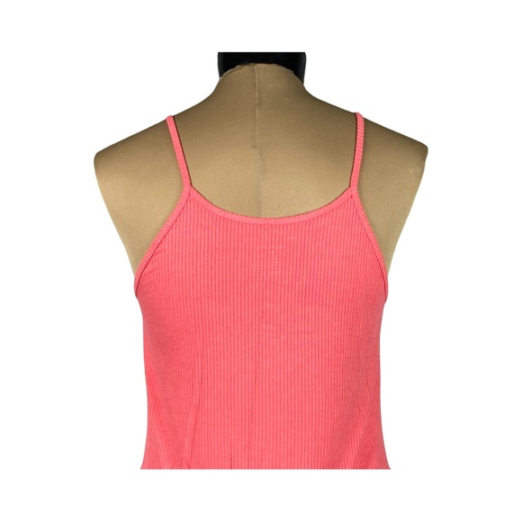 American Eagle Soft & Sexy Ribbed Cropped Flutter Hem Racer Back Tank Size S - Picture 6 of 13